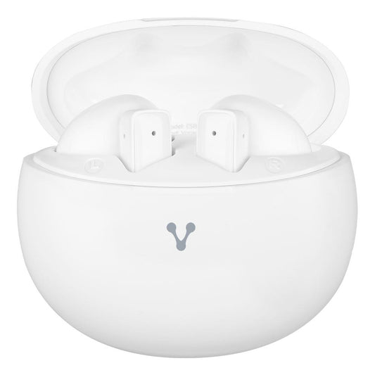AUDIFONOS VORAGO ESB-310 BLUETOOTH 5.4 24 HRS DE REPRODUCCIÓN, CONTROLES TÁCTILES, FUNCIÓN MANOS LIBRES Y CONEXIÓN PARA CARGA USB TIPO C COLOR BLANCO