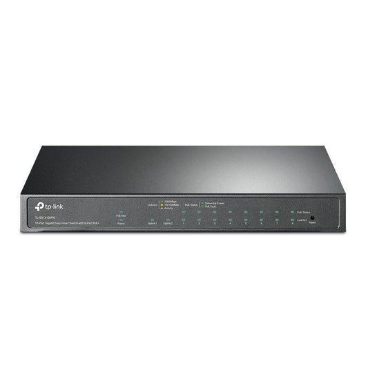 Switch Easy Smart Gigabit (TL-SG1210MPE) 9 puertos (RJ45) 10/100/100
