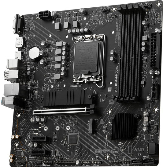 Motherboard MSI PRO B760M-P DDR4, Formato mATX, Socket LGA1700 (12va y 13va Generación)