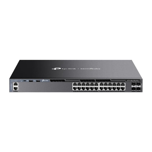Switch administrado L3 apilable Gigabit de 24 puertos Omada con 4 ranuras 10G