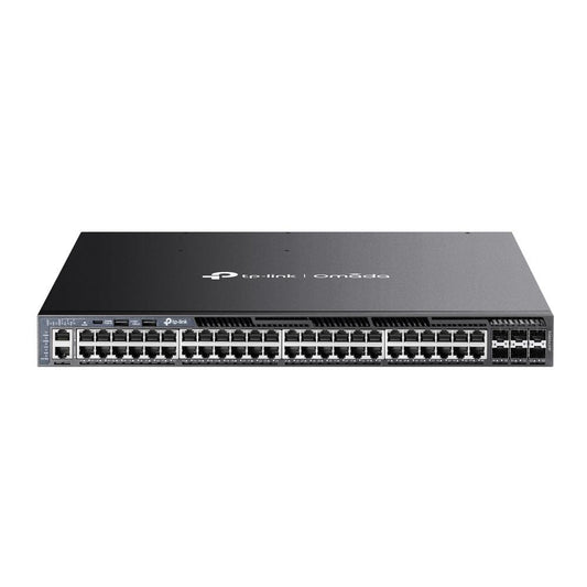 Conmutador PoE+ administrado L3 apilable Gigabit de 48 puertos Omada con 6 ranuras 10G