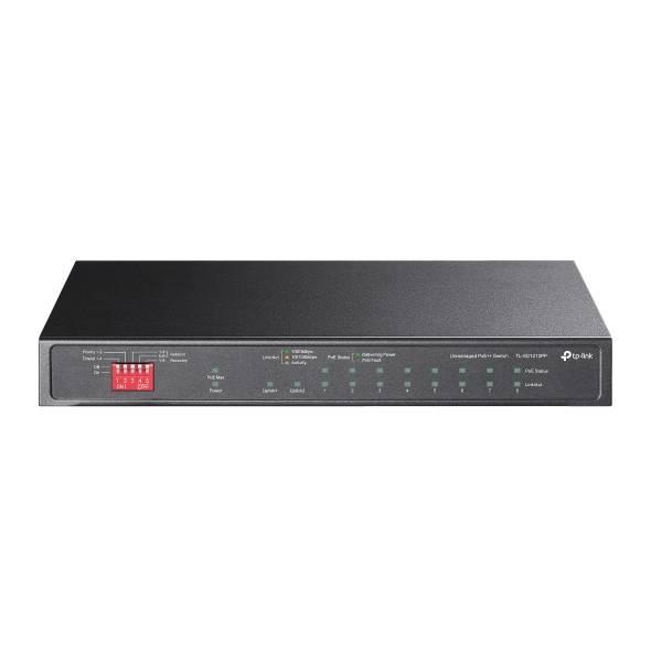 Conmutador  TP-LINK TL-SG1210PP, Negro