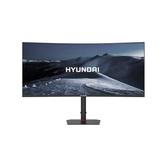 Monitor Gaming, Curvo, LED, HYUNDAI 34 Pulgadas  HT34CGMBK01, Resolucion  3440x1440, 180Hz Negro