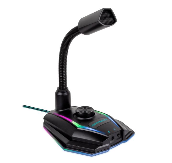 Micrófono Gamer Iluminación LED RGB Conexión USB Handler | VORTRED