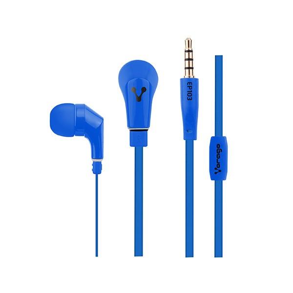 Audífono VORAGO, Azul, 1,2 m, 3,5 mm