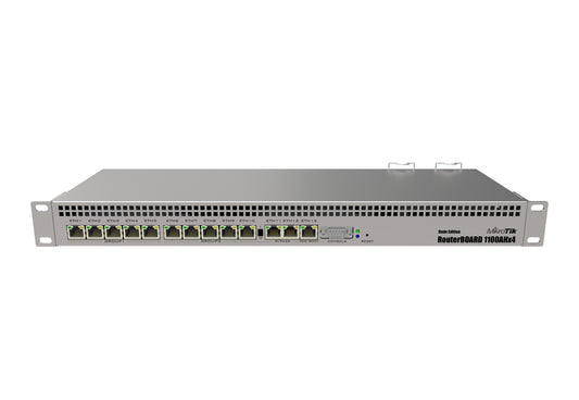 Mikrotik RB1100AHX4-DE,CPU 4 Núcleos, 13 Puertos Gigabit Ethernet, 1 GB Memoria, Licencia Nivel 6