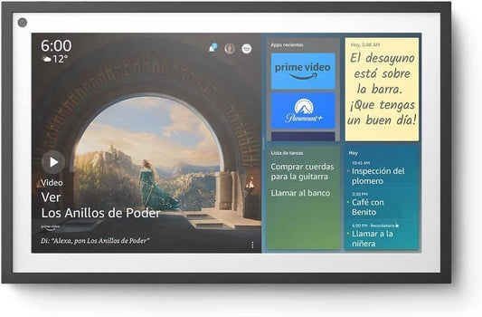 Echo Show 15 | Pantalla inteligente Full HD de 15.6 pulgadas con Alexa y Fire TV integrados | INCLUYE control remoto