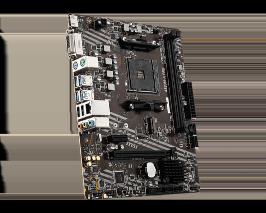 Motherboard MSI A520M-A PRO, Socket AM4, MicroATX, Soporta Procesadores Ryzen 5000 y 3000 y 4000G series