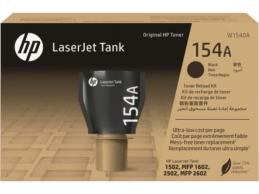 Kit Recarga Tóner HP 154A, W1540A, Negro