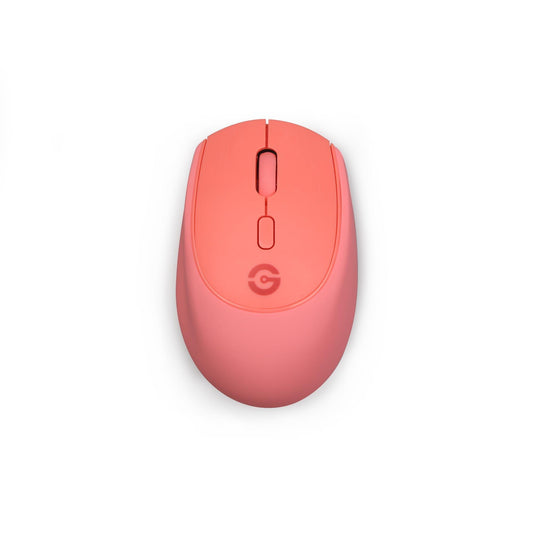 GETTTECH MOUSE INALAMBRICO COLORFUL, ROJO, ERGONOMICO, GEL DE SILICONA, 2 BOTONES 1 SCROLL, RESOLUCION HASTA 1600PPP, MOD. GAC-24405R