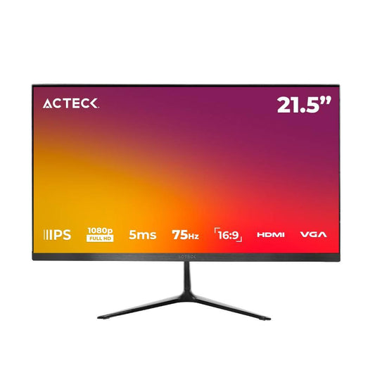 Monitor  ACTECK Captive Vivid SP215, 21.5 pulgadas, 250 cd / m², 1920 x 1080 Pixeles, 5-8 ms, Negro