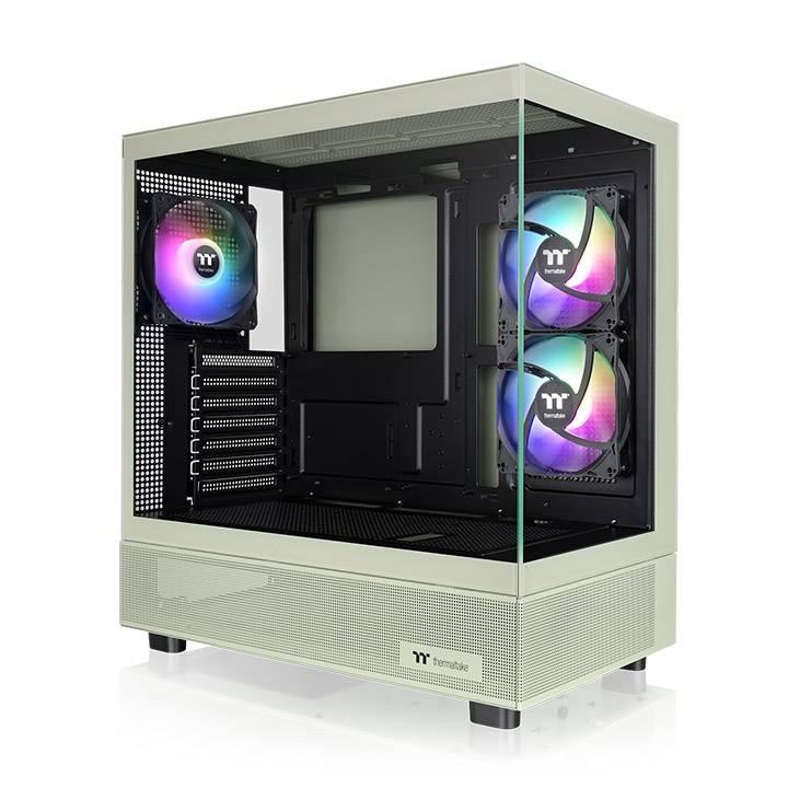 Gabinete Thermaltake View 270 Plus TG ARGB Matcha Green Mid Tower, ATX/Mini-ITX/Micro-ATX/E-ATX, USB 3.0, sin Fuente, 3 Ventiladores Instalados