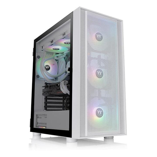 Gabinete Thermaltake H570 TG ARGB Snow Mid Tower, ATX/E-ATX/Micro ATX/Mini-ITX, USB 3.0, sin Fuente, 3 Ventiladores Instalados