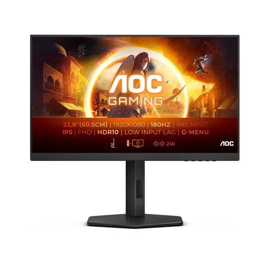 Monitor Gaming AOC 24G4, 23.8 pulgadas, 300 cd / m², 1920 x 1080 Pixeles, 1 ms, Full HD