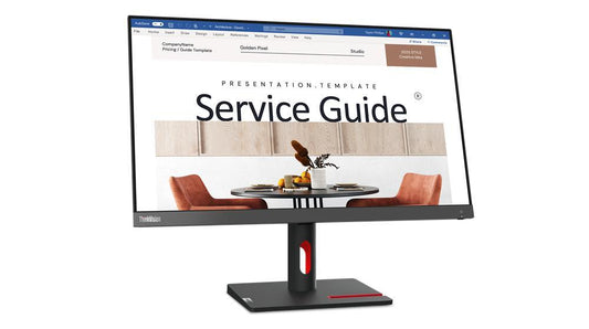 Monitor Lenovo S24I-30, Pantalla 23.8 Pulgadas (1920x1080), HDMI, VGA, Garantía 3 años con fabricante.