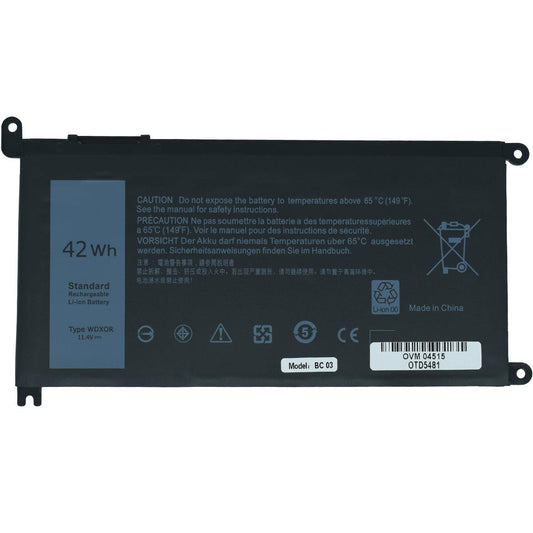 Bateria para Laptop OTD5481 OVALTECH Polimero 11.4V para DELL 13 5368 5378 5379 14 15 5565 5567 5568 5578 P58F 17 5765 5767 5770 T2JX4 FC92N WDX0R