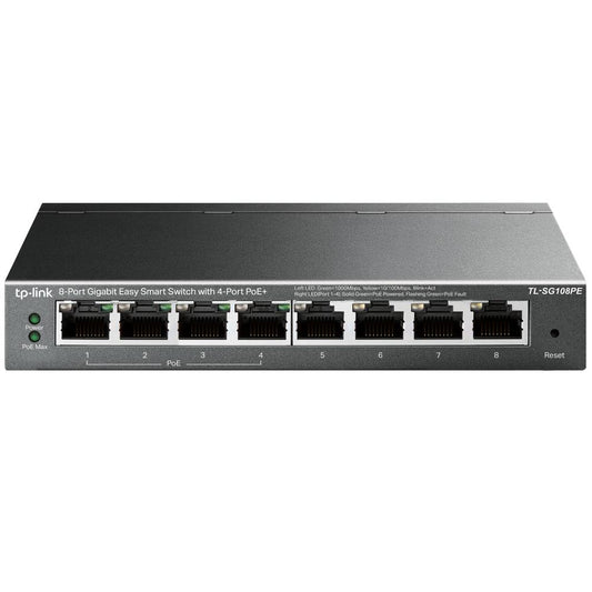 Switch  TP-LINK TL-SG108PE, Negro, 15,4 W, 8