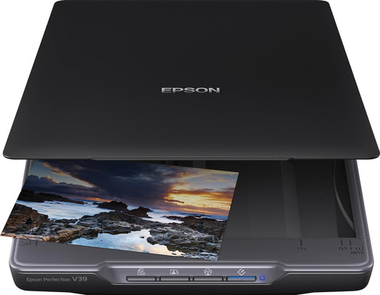 Escáner EPSON Perfection V39 II (B11B268201) Escáner plano, Resolución de escaneado 4.800 ppp x 4.800 ppp (horizontal × vertical), Resolución óptica Princi