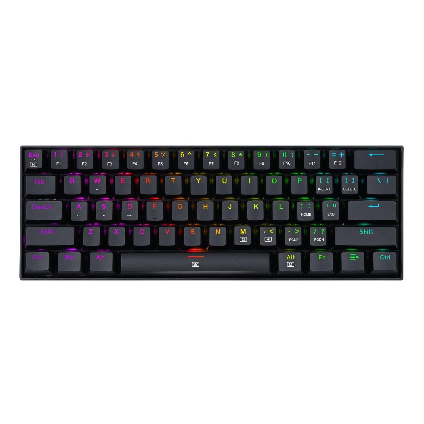 Teclado Mecánico Redragon Dragonborn, Inglés, Negro, RGB