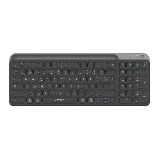Teclado Inalámbrico Multidispositivos INSPIRE TREK TI747 AC-940108  Acteck Elite Series Bluetooth 5.1, Dongle 2.4 MHz