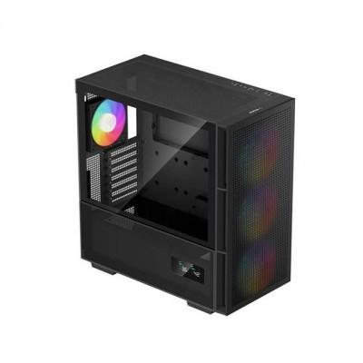 Gabinete Gaming DeepCool CH560 Digital Micro-ATX/Mini-ITX/E-ATX,Digital, USB 3.0, sin Fuente, Incluye 4 Ventiladores, Negro  R-CH560-BKAPE4D-G-1