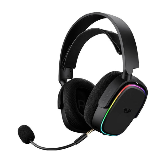 Audífonos 7.1ch Inalámbricos Aeon HS999 Balam Rush  Conexión BT/ RF 2.4ghz, Micrófono desmontable, Bandas y carcazas intercambiables