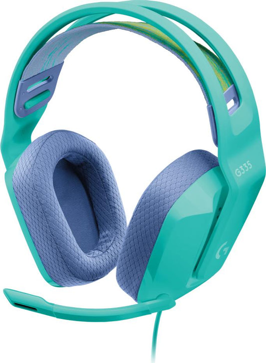 Diademas  LOGITECH G335 , Diadema, Menta