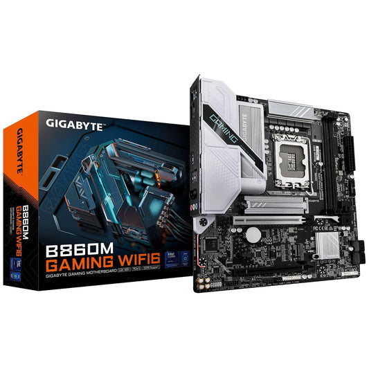 TARJETA MADRE GIGABYTE  Micro ATX B860M GAMING WIFI6, 64 GB DDR5 S-1851, Para intel