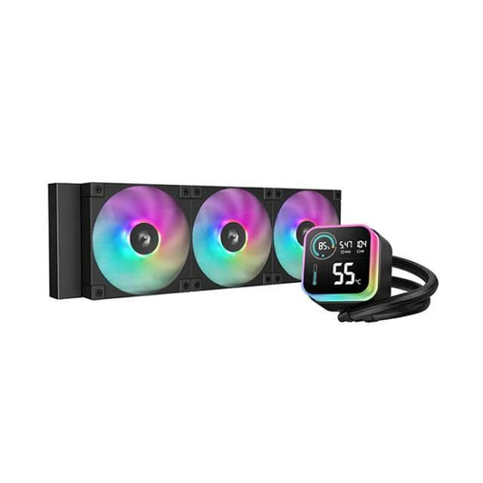 Enfriamiento Liquido DeepCool L1360 ARGB  3x120mm, 600-2400 RPM Negro R-LQ360-BKLSMW-G-1