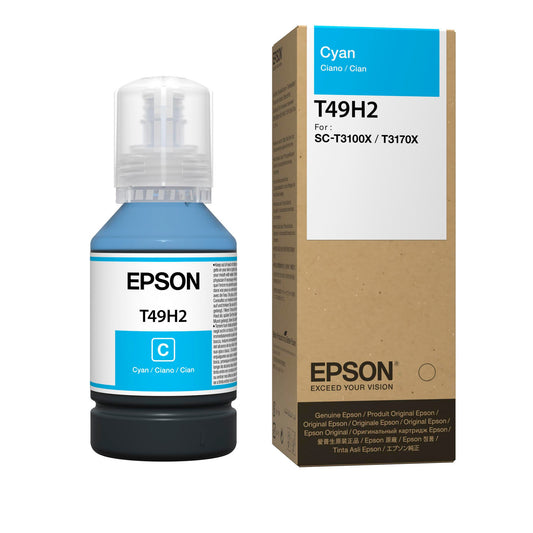 Botella de Tinta EPSON T49H200, Cian, Sure Color T3170X, Botella