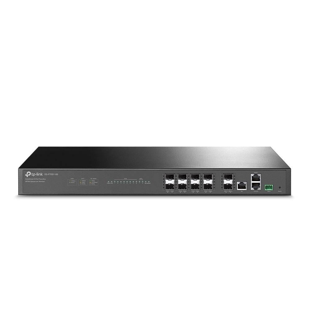 OLT DeltaStream 1U Caja de pizza 8 puertos GPON ( DS-P7001-08 ), 8 puertos PON, Admite división 1:128., Capacidad: 1024 ONTs