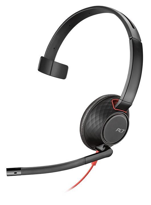 Poly Blackwire 5210, Alambricos, USB-A, conector 3.5 mm, Monoaural