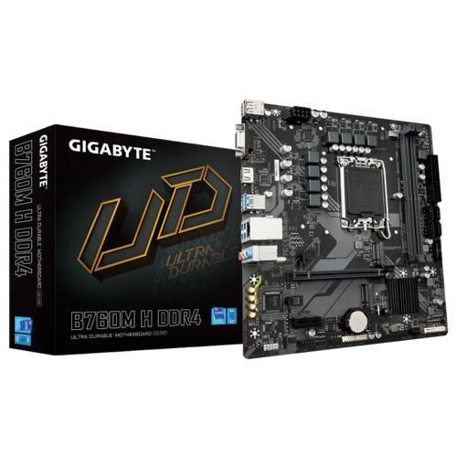 TARJETA MADRE GIGABYTE Micro ATX B760M H DDR4  64 GB DDR4, S-1700 Para Intel