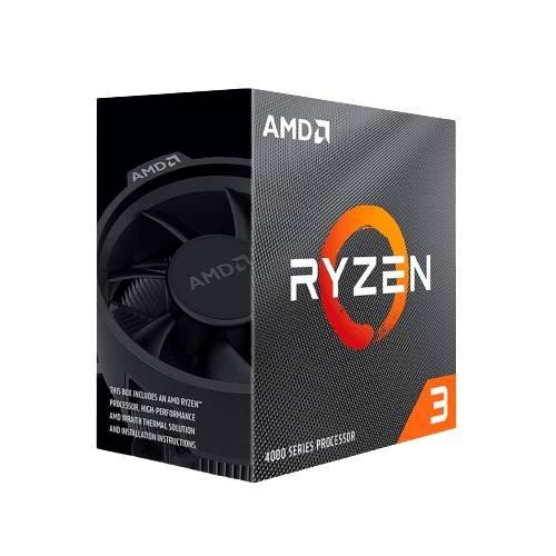 AMD RYZEN 3 4100, 4 núcleos, Socket AM4, Con Ventilador, Se requiere una tarjeta gráfica independiente.