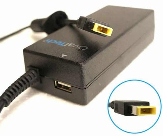 Adaptador de corriente OVALTECH Negro, Batería, Lenovo 20V 4.5A CUADRADA