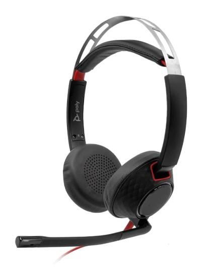 Poly Blackwire 5220, Alambricos, USB-C con adaptador USB-C/A, conector 3.5 mm, Binaural