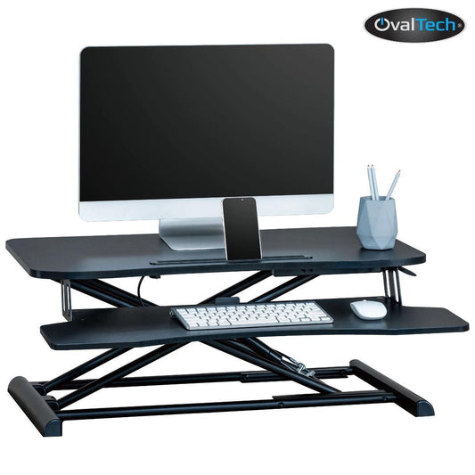 Estación de Trabajo De Pie Y Sentado OVDESK-800MM OVALTECH de dimensiones 800x400mm