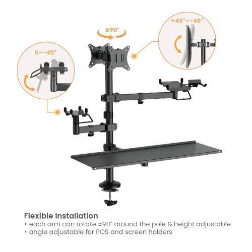 Brazo Articulado para Monitor punto de venta PMM-02LD KENSINGTON