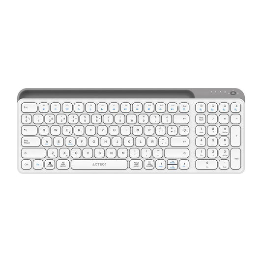 Teclado Inalámbrico Multidispositivos AC-940115 INSPIRE TREK TI747  Acteck Elite Series Bluetooth 5.1, Dongle 2.4 MHz