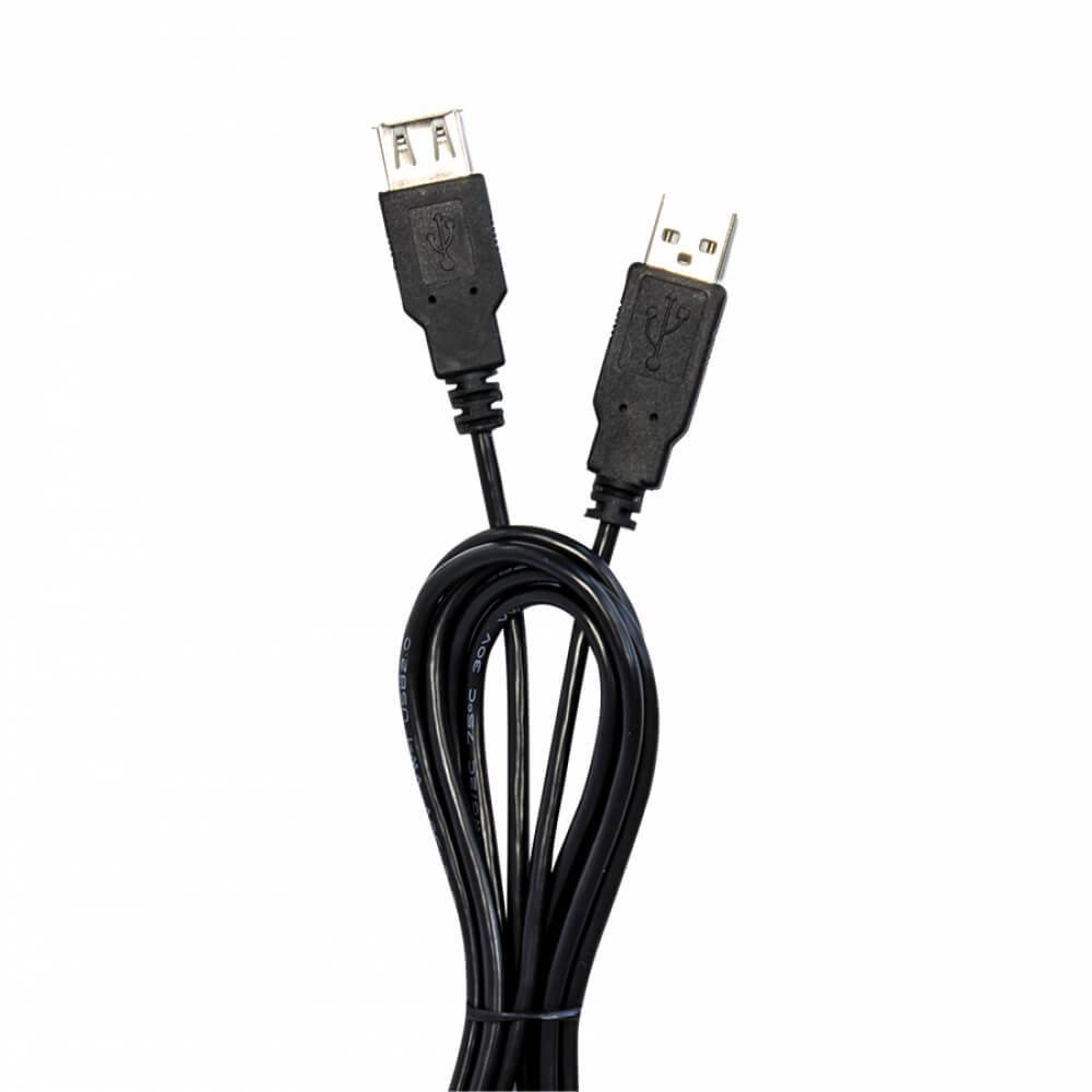 Cables Extensión USB VORAGO, 1,5 m, USB A, USB A, Macho/hembra, Negro