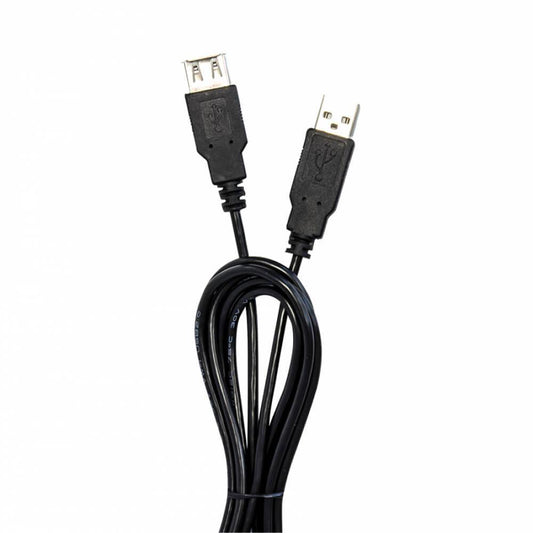 Cables Extensión USB VORAGO, 1,5 m, USB A, USB A, Macho/hembra, Negro