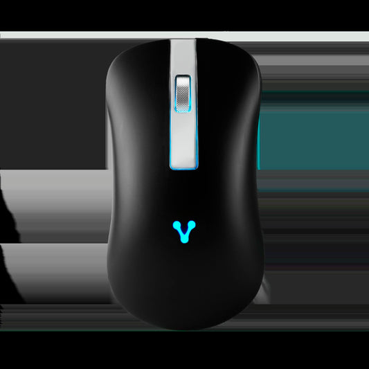 Mouse Vorago MO-305-SLIM-BK Slim Led Rgb Inalambrico Recargable Negro