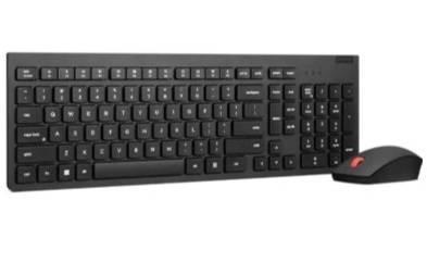 Kit de Teclado y Mouse inalámbricos LENOVO Essentials Gen2, 4X31N50731, receptor USB, color negro, español