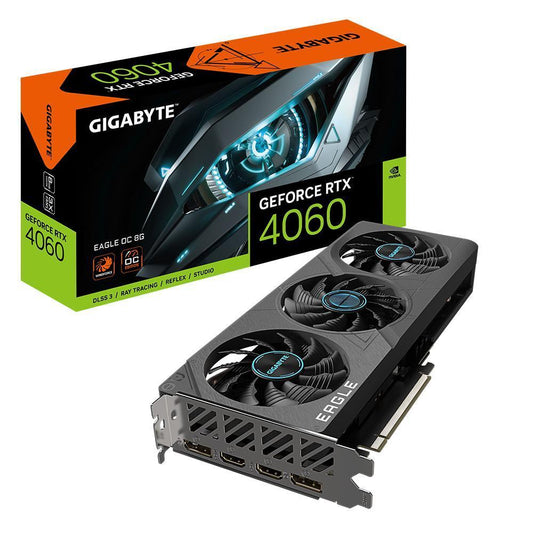 Tarjeta de Video Gigabyte NVIDIA GeForce RTX 4060 EAGLE OC 8G, 8GB 128-bit GDDR6, PCI Express 4.0