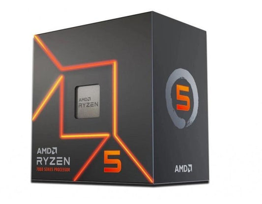 AMD RYZEN 5 7600, 6 núcleos, Socket AM5, Con Ventilador, Con Gráficos Incluidos.
