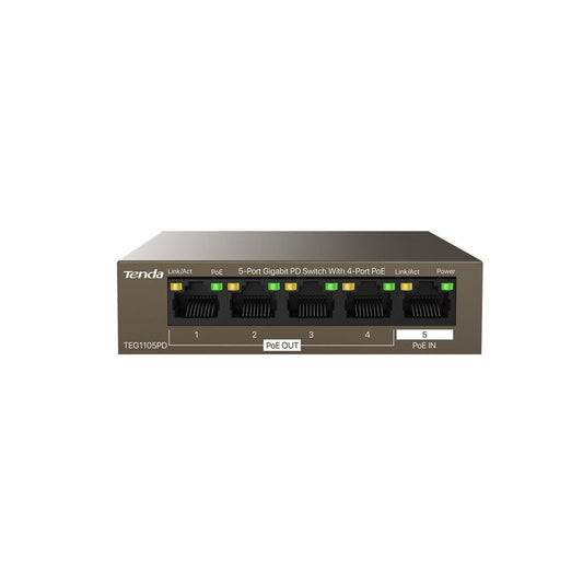Switch GIGABIT PD TENDA TEG1105PD 5 Puertos