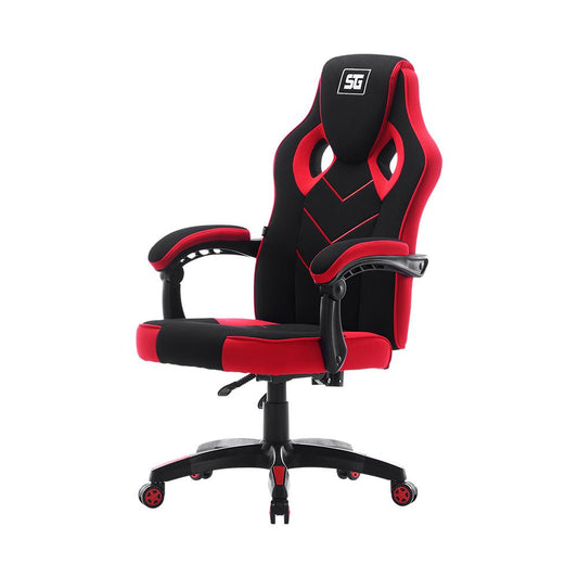 Silla Vorago Start the Game. CGC301-RD. Tela, reclinable, negro/rojo