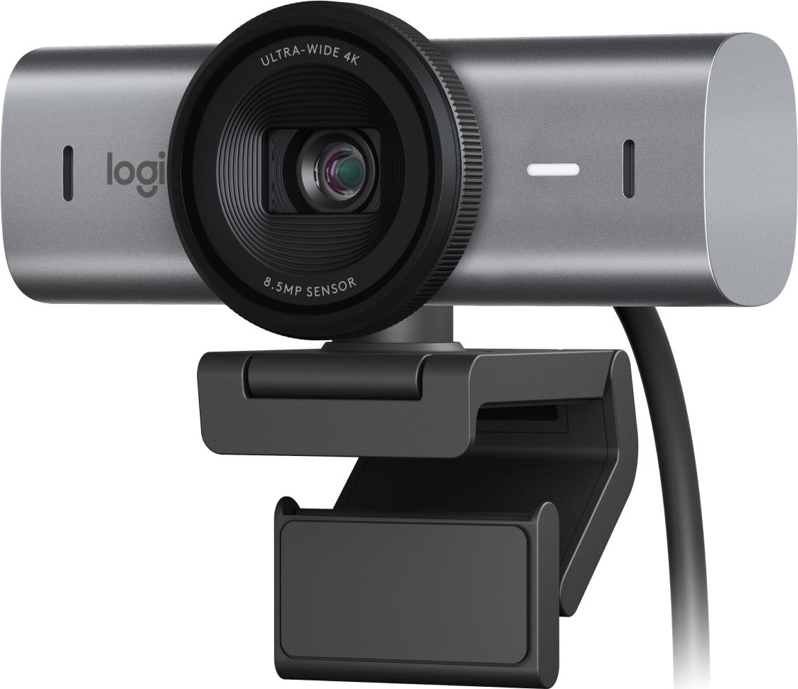 Logitech Cámara web MX Brio 960-001548.Ultra HD 4K para colaboración y streaming.