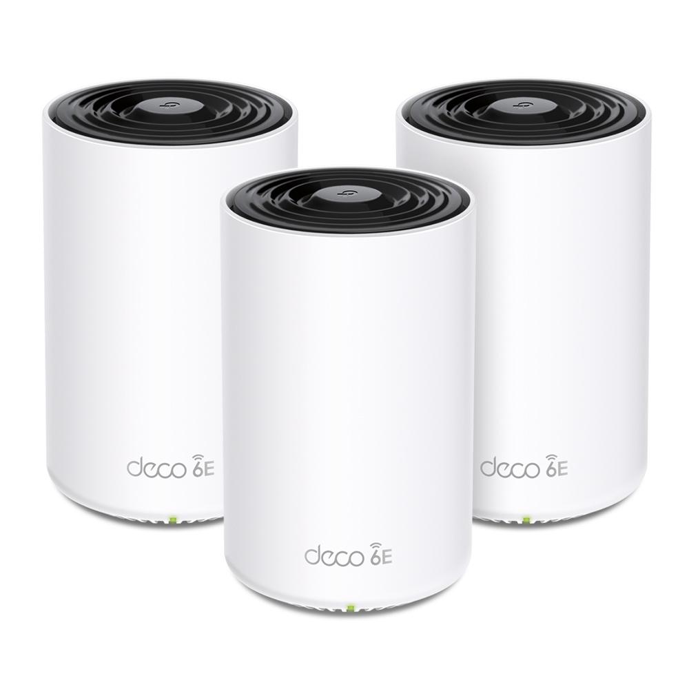 SISTEMA WIFI MESH TP-LINK DECO XE75(3-PACK)  PARA CONEXIONES EN TODO EL HOGAR