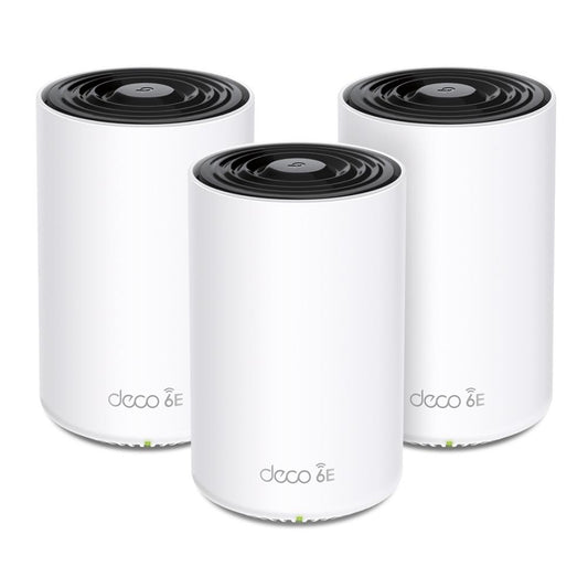 SISTEMA WIFI MESH TP-LINK DECO XE75(3-PACK)  PARA CONEXIONES EN TODO EL HOGAR